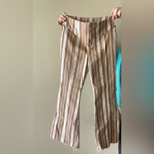 Free People CRVY Wild Honey Printed Flare Jeans//size 29